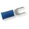 Terminal horquilla aislado azul, Ø horquilla 4,3 mm